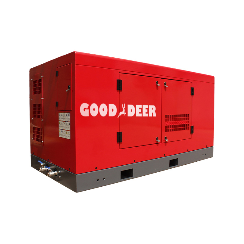 ضاغط هواء لولبي متحرك مدمج